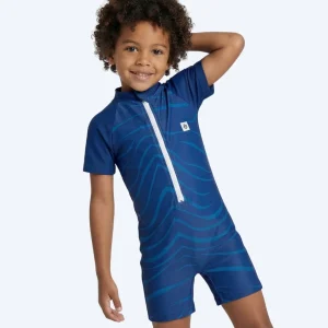 Watery UV-dräkt för barn - Fjord Kortärmad Rashguard - Mörkblå