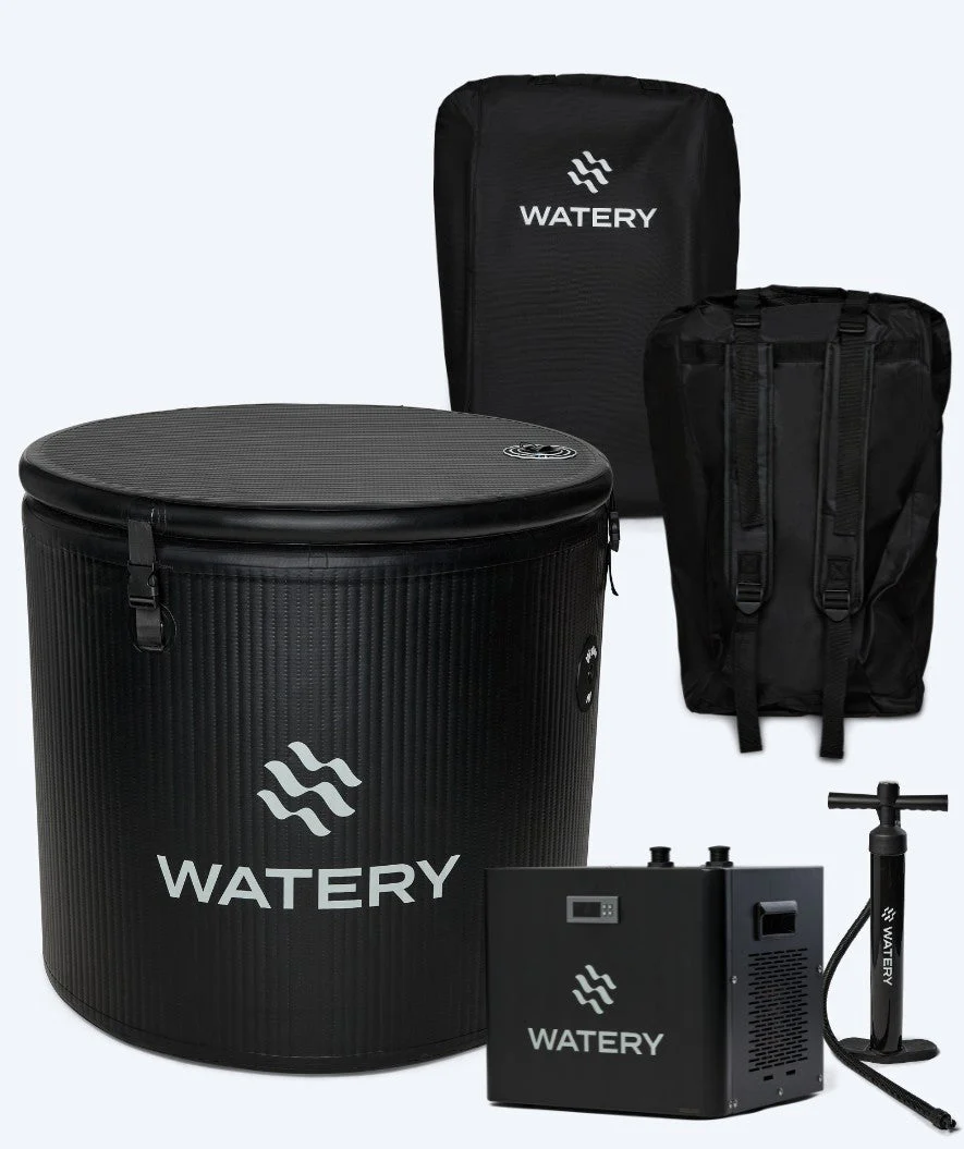 Paketetbjudande: Watery Deluxe uppblåsbar isbad & vattenkylare