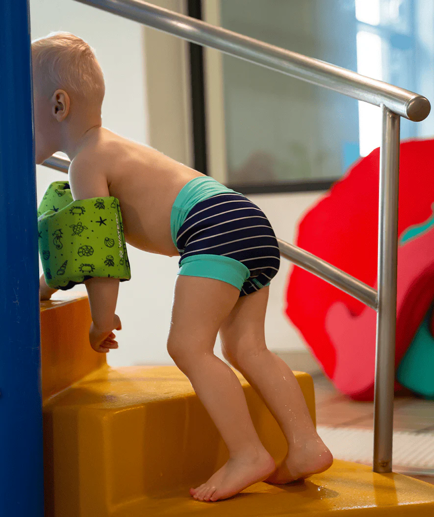 Watery blöjbadbyxor för barn - Neoprene Swim Nappy - Rosa - Bild 5