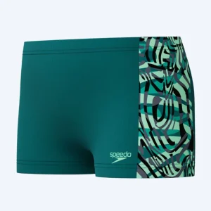 Speedo aquashorts för pojkar - Digital Panel - Grön/svart