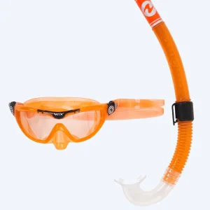 Aqualung Combo snorkelset för junior (4-8) - Combo Mix - Orange/svart