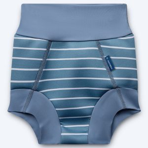 Watery badblöja för barn - Neoprene Swim Nappy - Nordic Blue Stripes