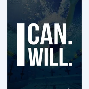 Watery simning poster - I Can - I Will