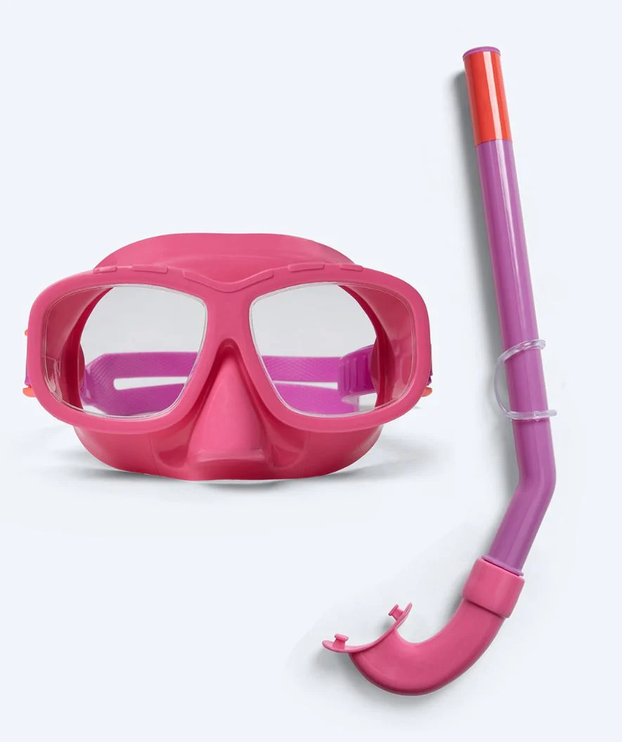 Watery Combo snorkelset för barn (4-10) - Wyre - Rosa/lila - Bild 2