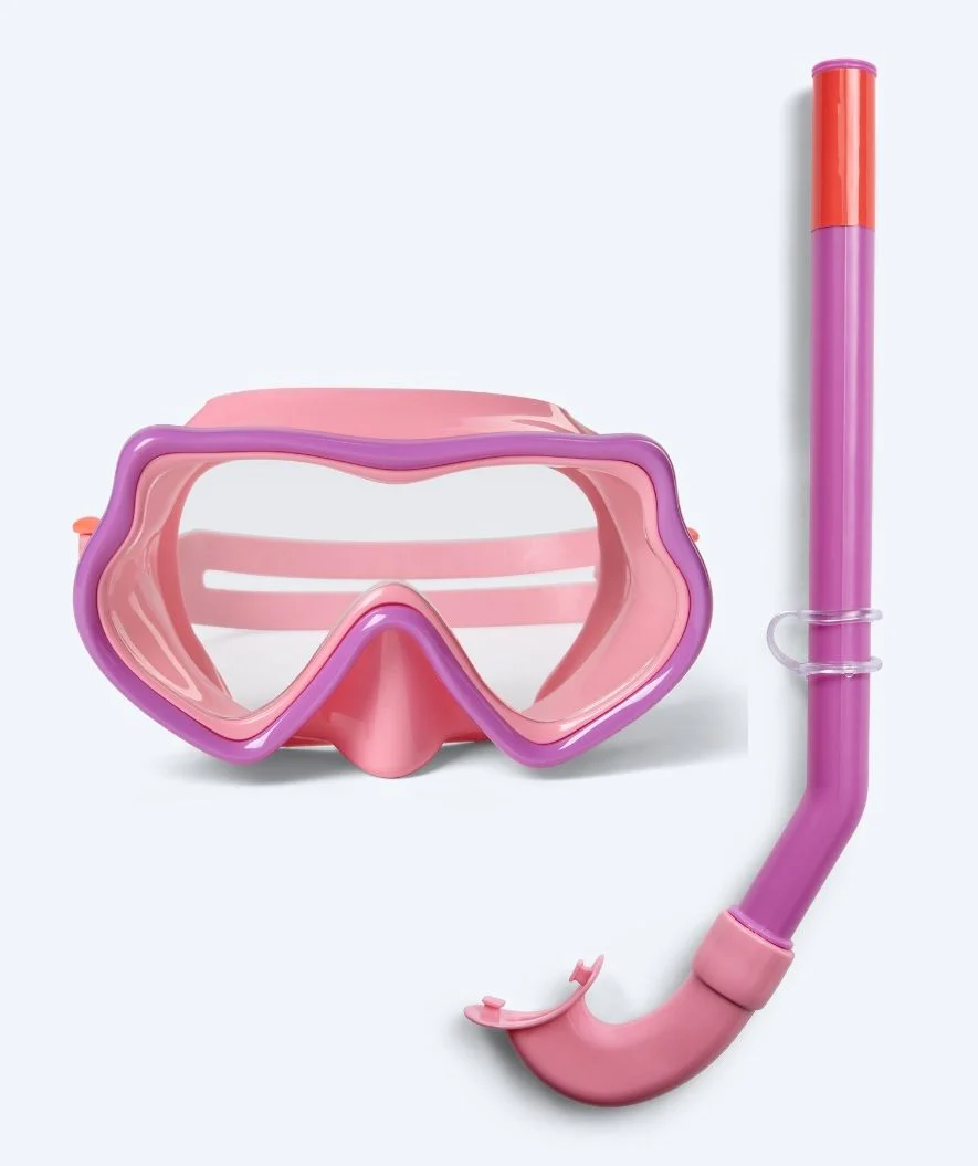 Watery Combo snorkelset för barn (4-10) - Pulina - Rosa/lila