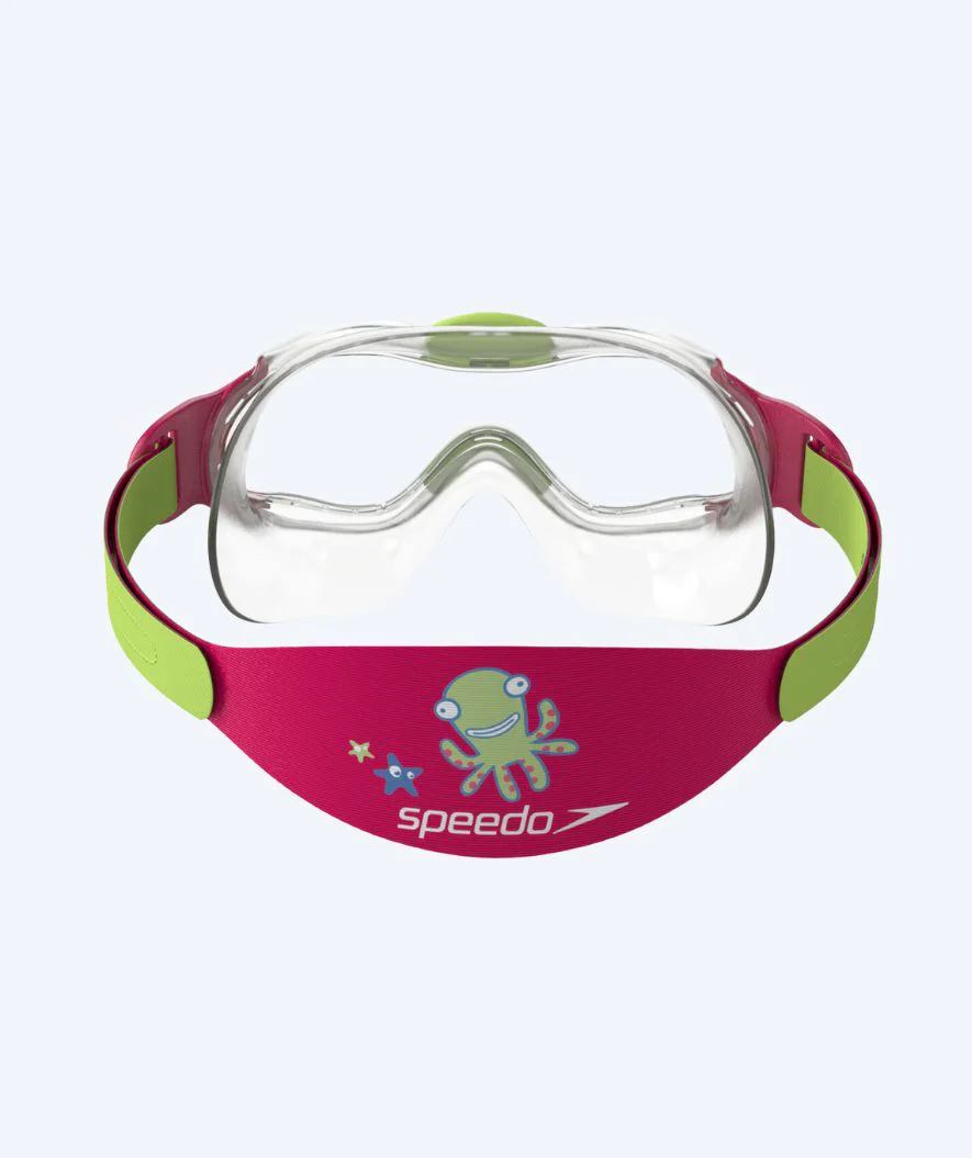 Speedo simglasögon för barn (2-6) - Sea Squad Mask - Klar/rosa - Bild 4