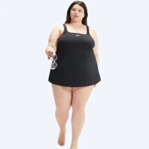 Speedo baddräkt för dam - Swim Dress - Svart