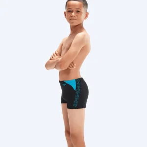 Speedo aquashorts för pojkar - Hyperboom Splice - Svart/blå