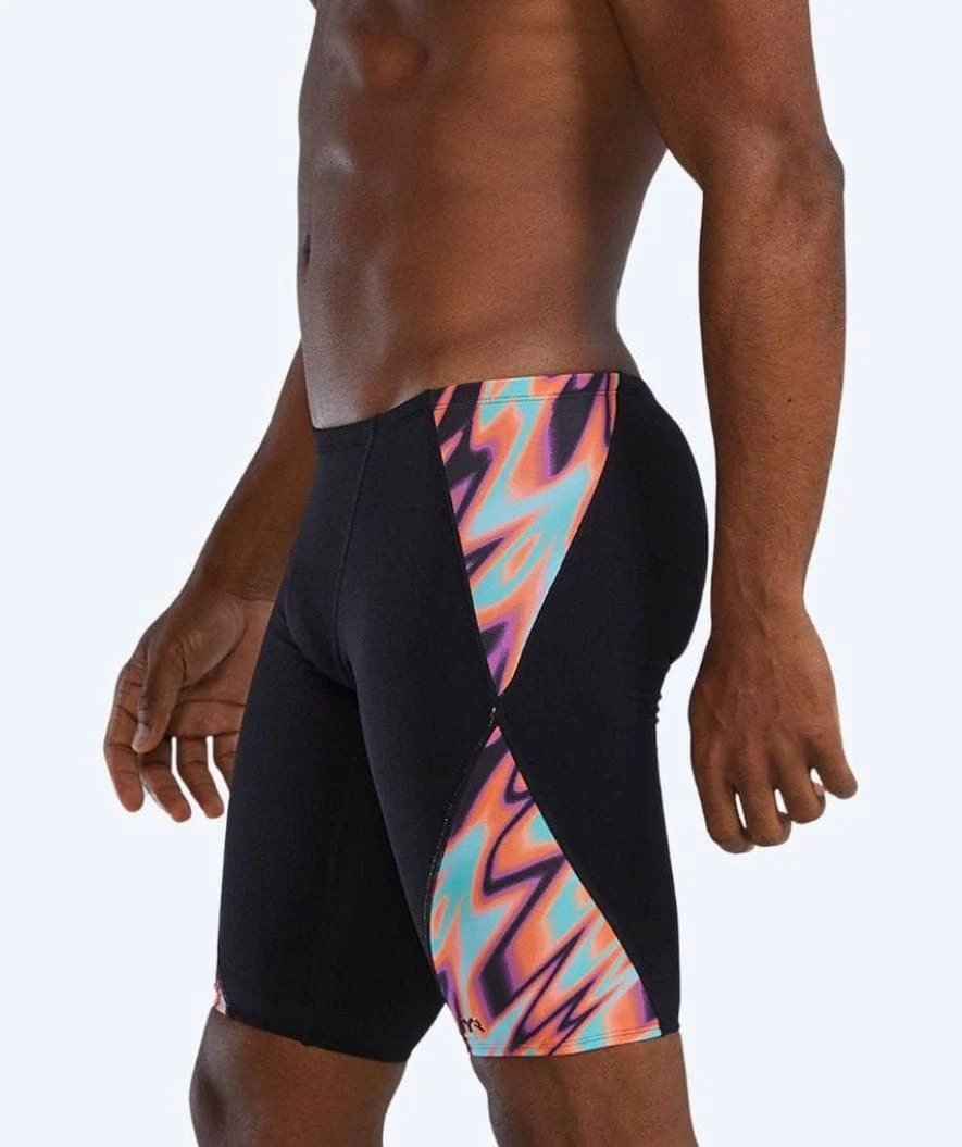 TYR långa badbyxor för herr - Evolved Blade Splice - Svart/orange - Bild 4