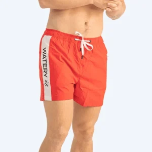 Watery badshorts för herr - Signature Eco - Röd