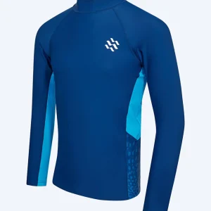 Watery UV-tröja för herr - Scylla Långärmad Rashguard - Mörkblå/ljusblå