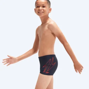 Speedo aquashorts för pojkar - Hyperboom Placement - Blå/röd
