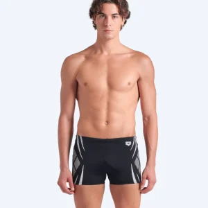 Arena shorts för män - Poseidonia - Svart/vit