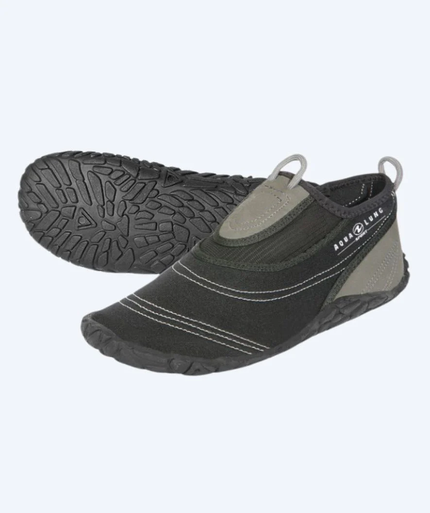 Aquasphere neopren badskor för vuxna - Beachwalker XP - Svart/silver