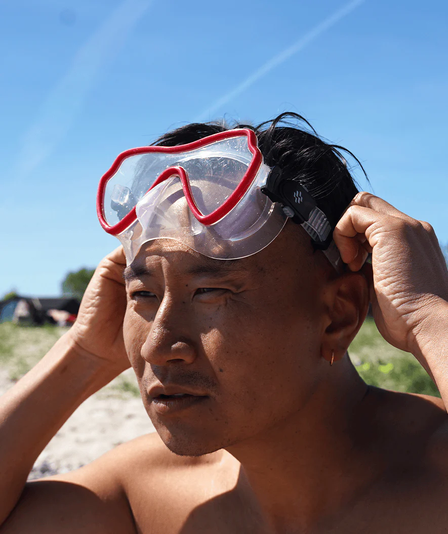 Watery Combo snorkelset för vuxna (från 15 år) - Fraser/Coast - Röd - Bild 9