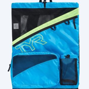 TYR nätpåsar - Elite Team 40L - Ljusblå/gul