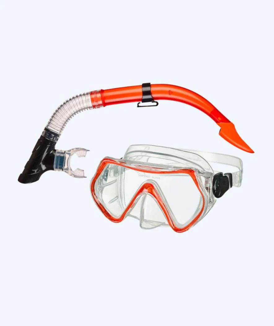 Beco Combo snorkelset för barn (fra 8 år) - Livorno - Röd - Bild 2