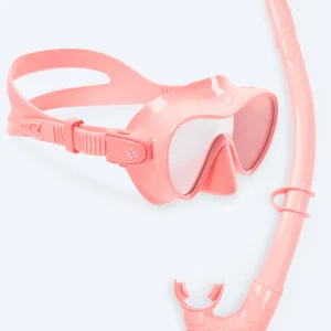 Watery Combo snorkelset för barn - Cliff - Rosa