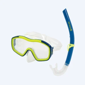 Aqualung Combo snorkelset för barn (8-18) - Raccon Combo - Blå/grön