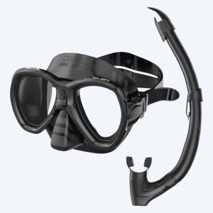 SEAC Combo snorkelset för vuxna - Elba - Svart