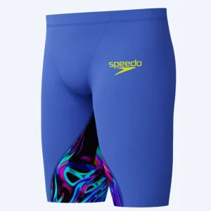Speedo tävlingsbadbyxor för pojkar - LZR Ignite - Blå/multifärgad