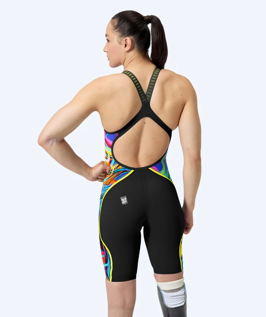 Speedo tävlingsbaddräkt för dam - LZR Pure Intent 2.0 - Svart/multifärgad - Bild 3