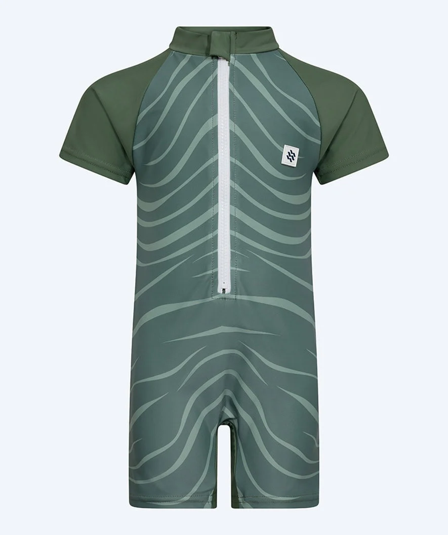 Watery UV-dräkt för barn - Fjord Kortärmad Rashguard - Grön - Bild 7