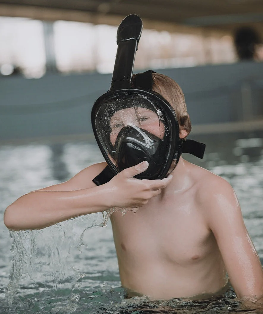 Watery snorkelmask för barn - Oxygen - Svart - Bild 5