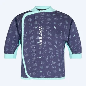 Watery neopren tröja för barn - Baia Top - Atlantic Turquoise