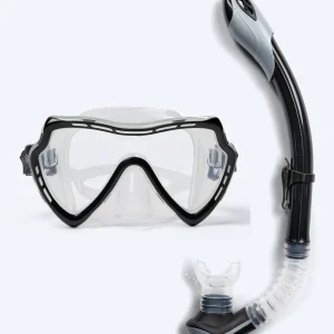 Watery Combo snorkelset för vuxna (från 15 år) - Nebula - Svart