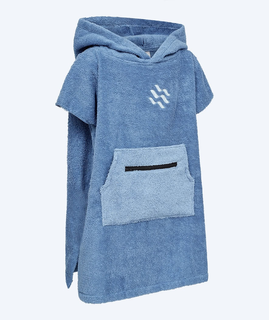 Watery badponcho för barn (1-6) - bomull - Atlantic Blue - Bild 7