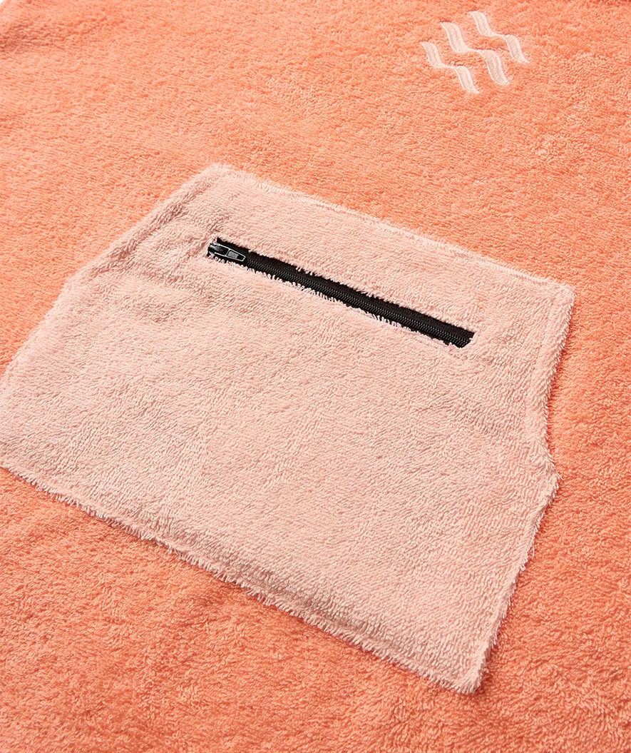 Watery badponcho för barn (1-6) - bomull - Atlantic Pink - Bild 7