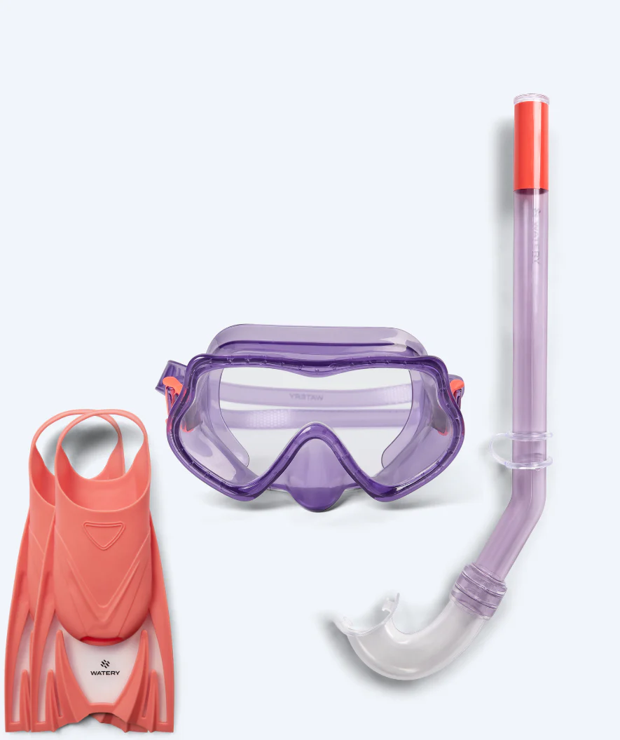 Watery snorkelset för barn (4-10) - Winslet/Bimasha - Lila/rosa - Bild 2