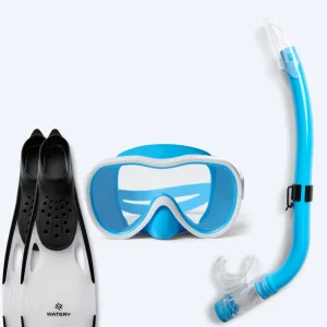 Watery snorkelset för junior (8-15) - Odine/Rilian - Blå/svart