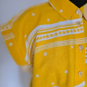 Blus Nätt Retro Gul | Rino