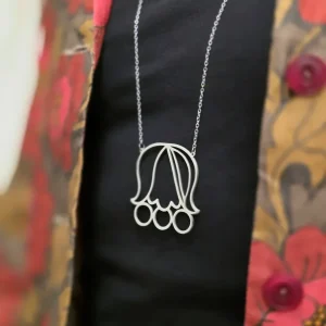 Halsband Tulpan stor silver | Rino