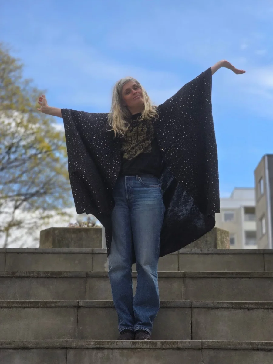 Kaftan Wonder Woman Svart guldprickar | Rino