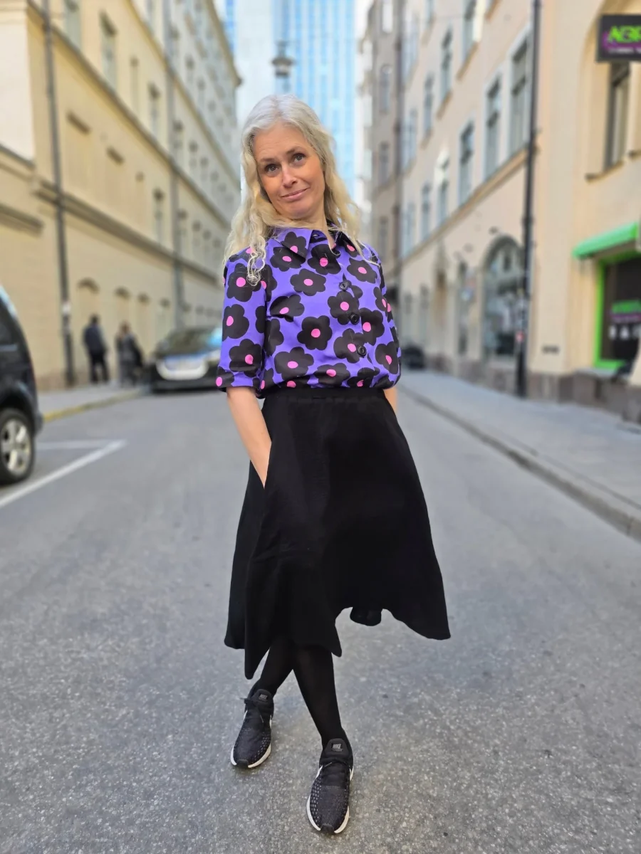 Kjol muslin Svart | Rino - Bild 2
