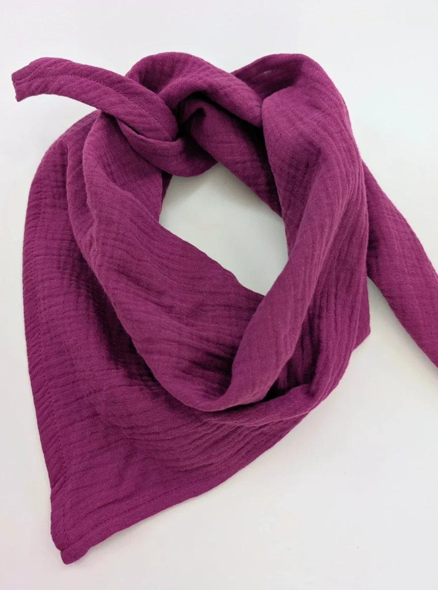 Sjal Muslin Liten Trekant Lila | Rino
