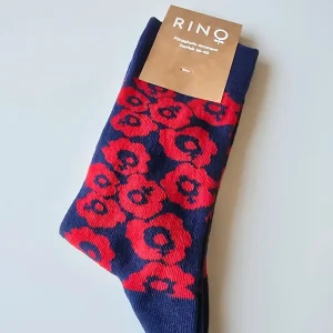 Strumpor Feminist röd/blå | Rino