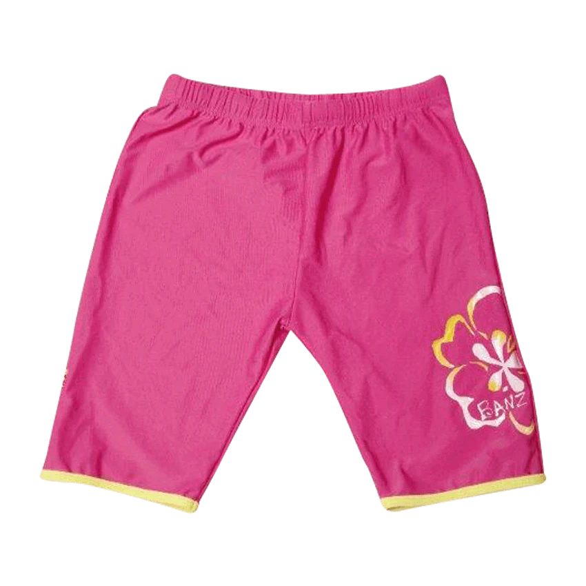 UV-badshorts i rosa och gult - Banz Sun Blossom Shorts